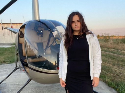 Muha Sara-Maria – cea mai tanara persoana de sex feminin care a obtinut brevet de pilot elicoptere usoare – 16 ani
